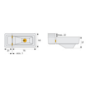 ABUS Fenster-Zusatzsicherung 3010 B AL0125-3