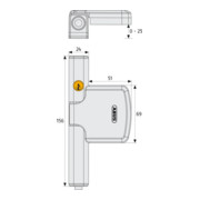 ABUS Fenster-Zusatzsicherung FTS206 S AL0125-3