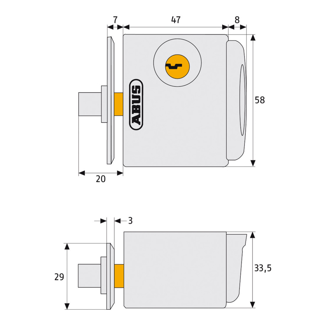 ABUS Fenster-Zusatzsicherung FTS3002 W AL0125