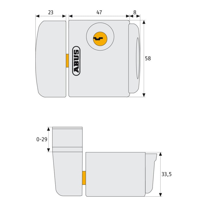 ABUS Fenster-Zusatzsicherung FTS3003 B AL0125