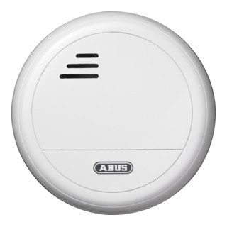 ABUS Funk-Rauchwarnmelder, VDS, 9 V Lith.-Batterie,Maße 33x106 mm, bis 40qm, Vernetzbar, Frequenz 434, 33MHz, 85DB in 3m Abstand, reinweiß