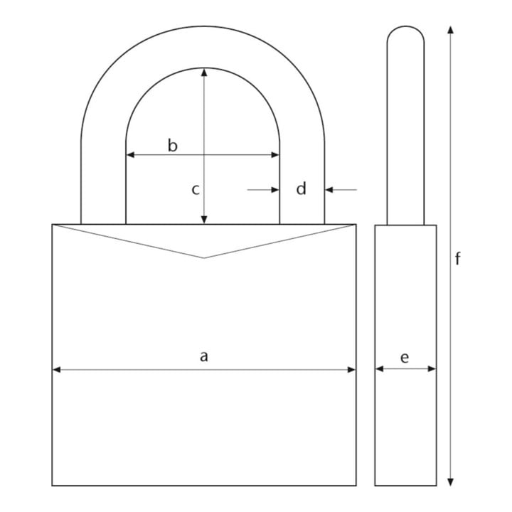 ABUS Hangschloss 180IB/50 Zahlen silber rostfrei