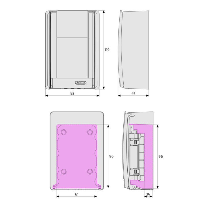ABUS KeyGarage 767 KeyGarage PB2 B/