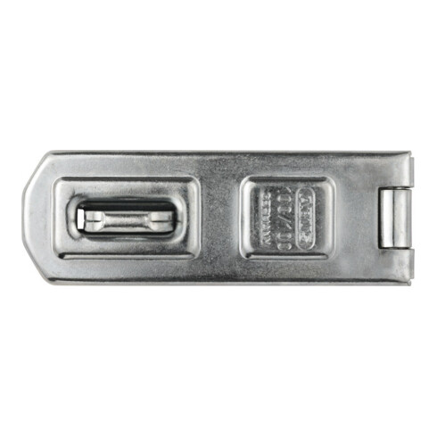 ABUS Loquet de porte avec plaque à œillets 100/100 B/SB acier anti-corrosion