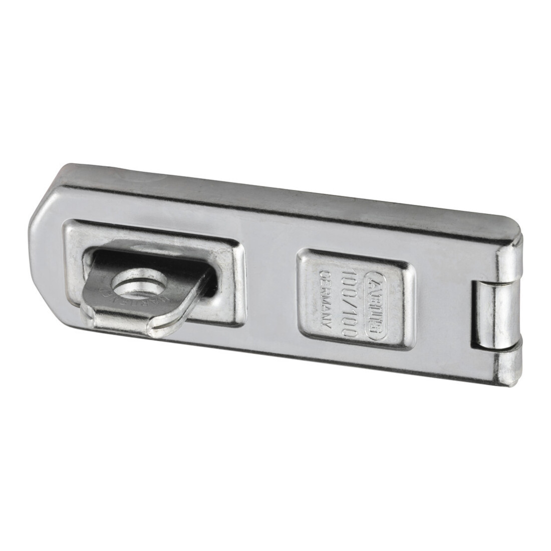 ABUS Loquet de porte avec plaque à œillets 100/100 B/SB acier anti-corrosion