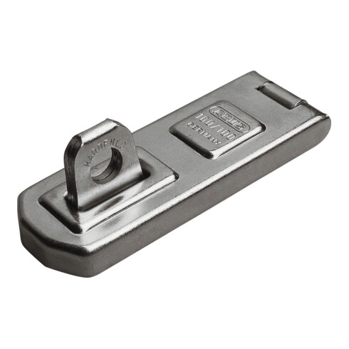 ABUS Loquet de porte avec plaque à œillets 100/100 B/SB acier anti-corrosion