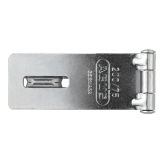 ABUS Loquet de porte avec plaque à œillets 200/75 B/SB acier anti-corrosion