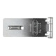 ABUS Loquet de porte avec plaque à œillets 200/75 B/SB acier anti-corrosion-1