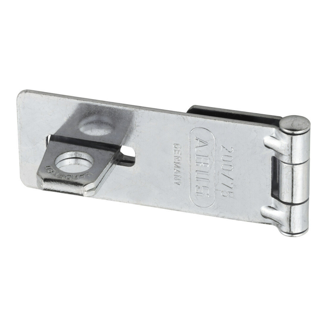 ABUS Loquet de porte avec plaque à œillets 200/75 B/SB acier anti-corrosion