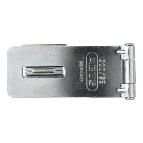 ABUS Loquet de porte avec plaque à œillets 200/95 B/SB acier anticorrosion