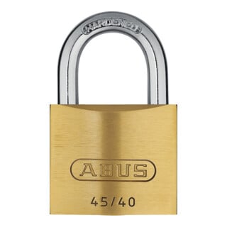ABUS Lot de 4 cadenas à bouton 45/40 laiton massif B/SB