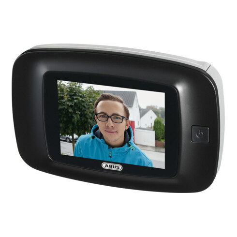 ABUS Œilleton de porte DTS3214 DFNLIESPPDK, 105°, noir, argenté
