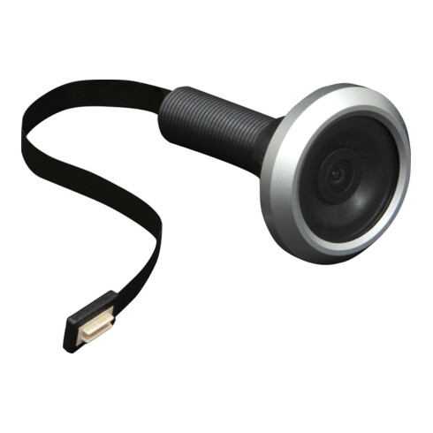 ABUS Œilleton de porte DTS3214 DFNLIESPPDK, 105°, noir, argenté