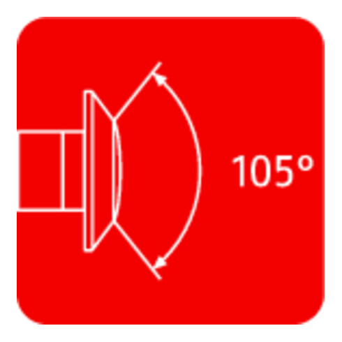 ABUS Œilleton de porte DTS3214 DFNLIESPPDK, 105°, noir, argenté