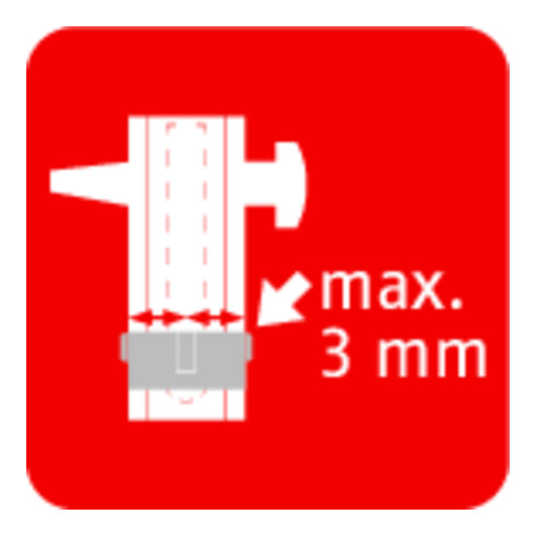 ABUS Cylindre double profil C 73 NuG double face, 3 clés, fermeture différenciée