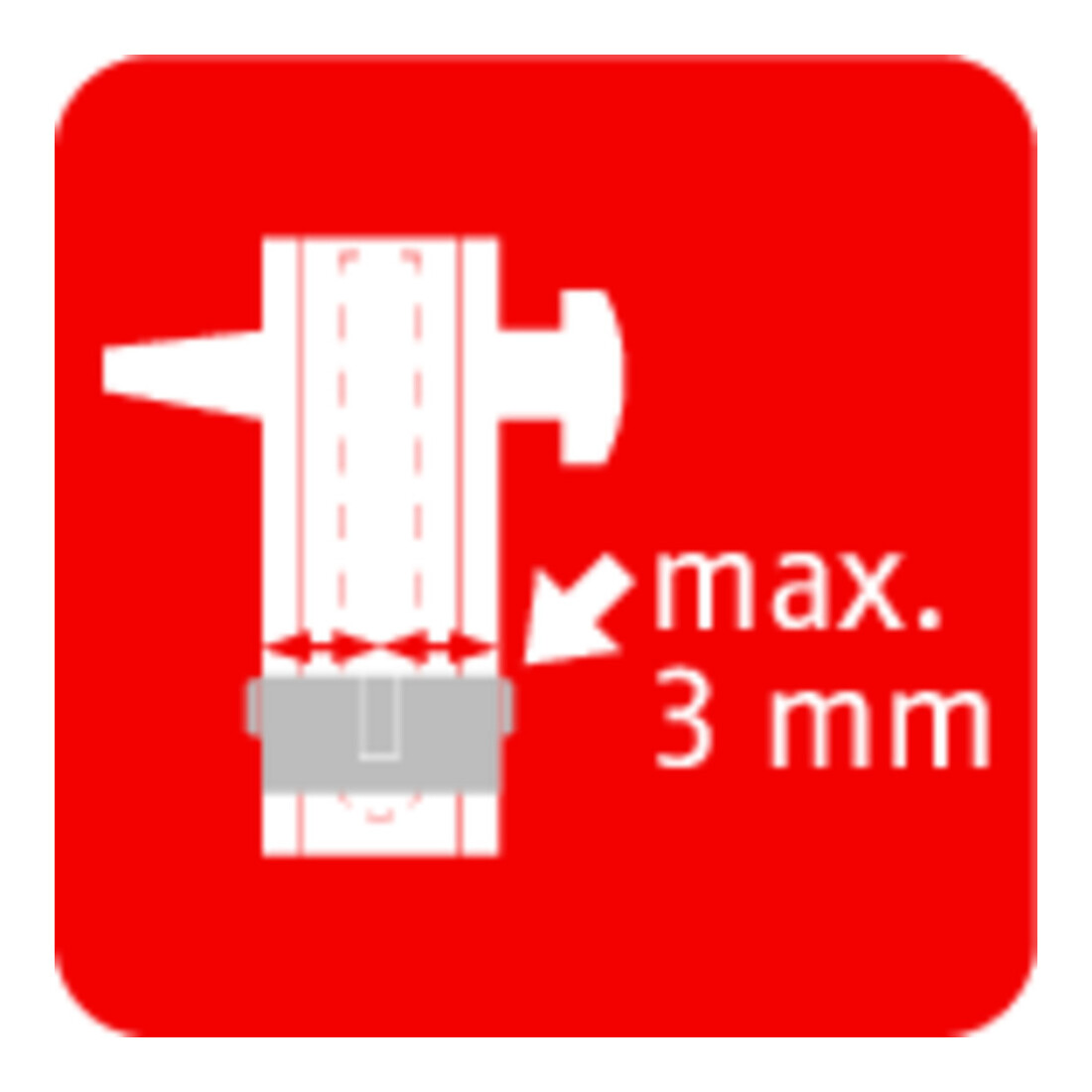 ABUS Cylindre double profil C 73 NuG double face, 3 clés, fermeture différenciée