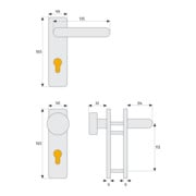 ABUS Protection de garniture KFG pour porte SB-Header-3