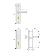 ABUS Schutzbeschlag HLS214 F2 EK-3