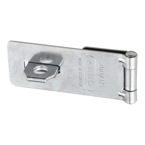 ABUS Targette de porte avec plaque à œillets 200/115 B/SB acier anticorrosion