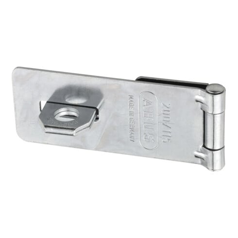 ABUS Targette de porte avec plaque à œillets 200/115 B/SB acier anticorrosion