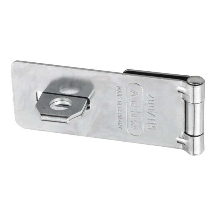 ABUS Targette de porte avec plaque à œillets 200/115 B/SB acier anticorrosion