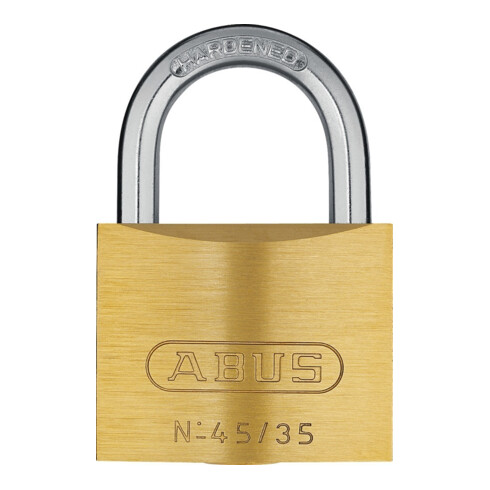ABUS Vorhangschloss 45/35 Lock-Tag Messing massiv