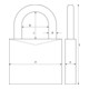 ABUS Vorhangschloss 70IB/45HB63