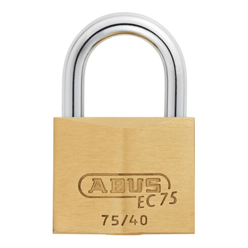ABUS Vorhangschloss 75/40 Lock-Tag Messing massiv