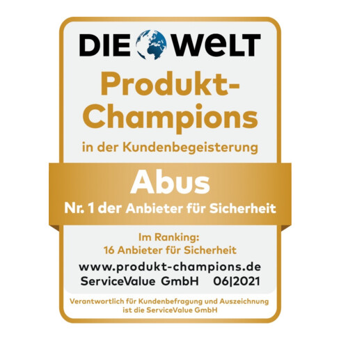 ABUS Vorhangschloss Diskus 220/70 Edelstahl