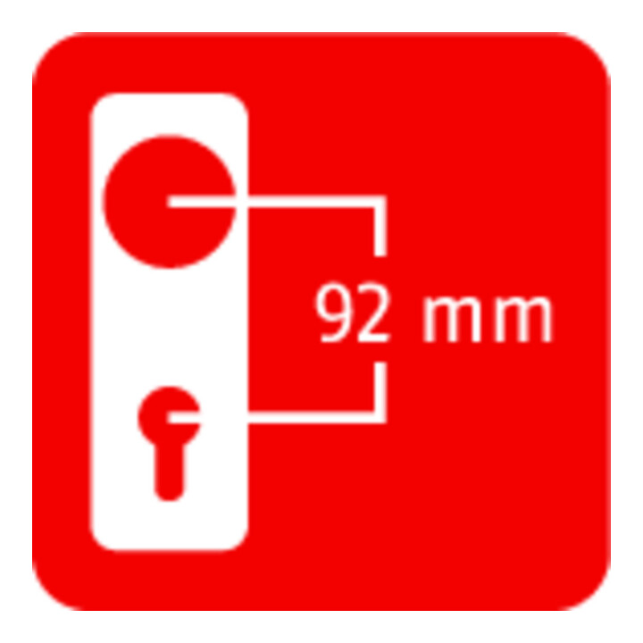 ABUS WET-SI Ensemble de remplacement, plaque longue, cylindre profilé percé, 8/72 KLZS714