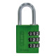 ABUS Zahlen-Vorhangschloss 144/30 Lock-Tag Aluminium, grün-1