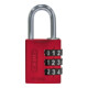 ABUS Zahlen-Vorhangschloss 144/30 Lock-Tag Aluminium, rot-1