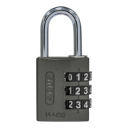 ABUS Zahlen-Vorhangschloss 144/30 Lock-Tag Aluminium, titanium