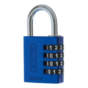 ABUS Zahlen-Vorhangschloss 144/40 Lock-Tag Aluminium, blau
