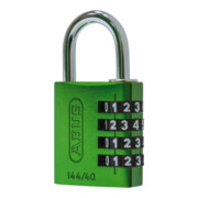 ABUS Zahlen-Vorhangschloss 144/40 Lock-Tag Aluminium, grün