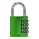 ABUS Zahlen-Vorhangschloss 144/40 Lock-Tag Aluminium, grün-2