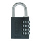 ABUS Zahlen-Vorhangschloss 144/40 Lock-Tag Aluminium, schwarz-1