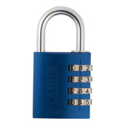 ABUS Zahlenschloss 145 blau mit EAN