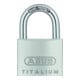 ABUS Zylindervorhangschloss 64TI/40 Corps de serrure L.40mm Titalium, clés variées-1