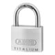 ABUS Zylindervorhangschloss 64TI/40 Corps de serrure L.40mm Titalium, clés variées