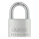 ABUS Zylindervorhangschloss 64TI/50 Corps de serrure L.50mm Titalium clé variée-1