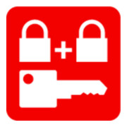 ABUS Zylindervorhangschloss 64TI/50 Corps de serrure L.50mm Titalium clé variée-2