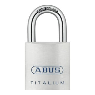 ABUS Cadenas cylindrique 80TI corps de serrure Titalium, fermeture variée