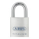 ABUS Cadenas cylindrique 80TI corps de serrure Titalium, fermeture variée-1
