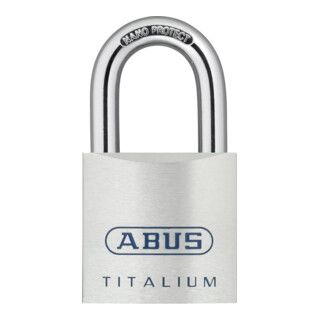 ABUS Cadenas cylindrique 80TI corps de serrure Titalium, fermeture variée