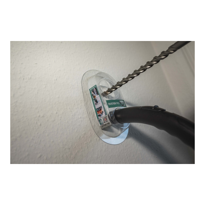Anti-poussière Heller Duster Pro, accessoire pour forets pour un perçage sans poussière, utilisable jusqu'au diamètre 42 mm