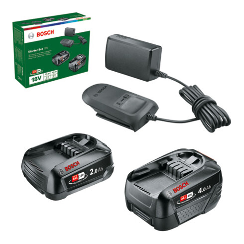 Accessoires Bosch 18 Volts Kit de démarrage Lithium-Ion 18V (2.0 Ah + 4.0 Ah + AL 18V-20)