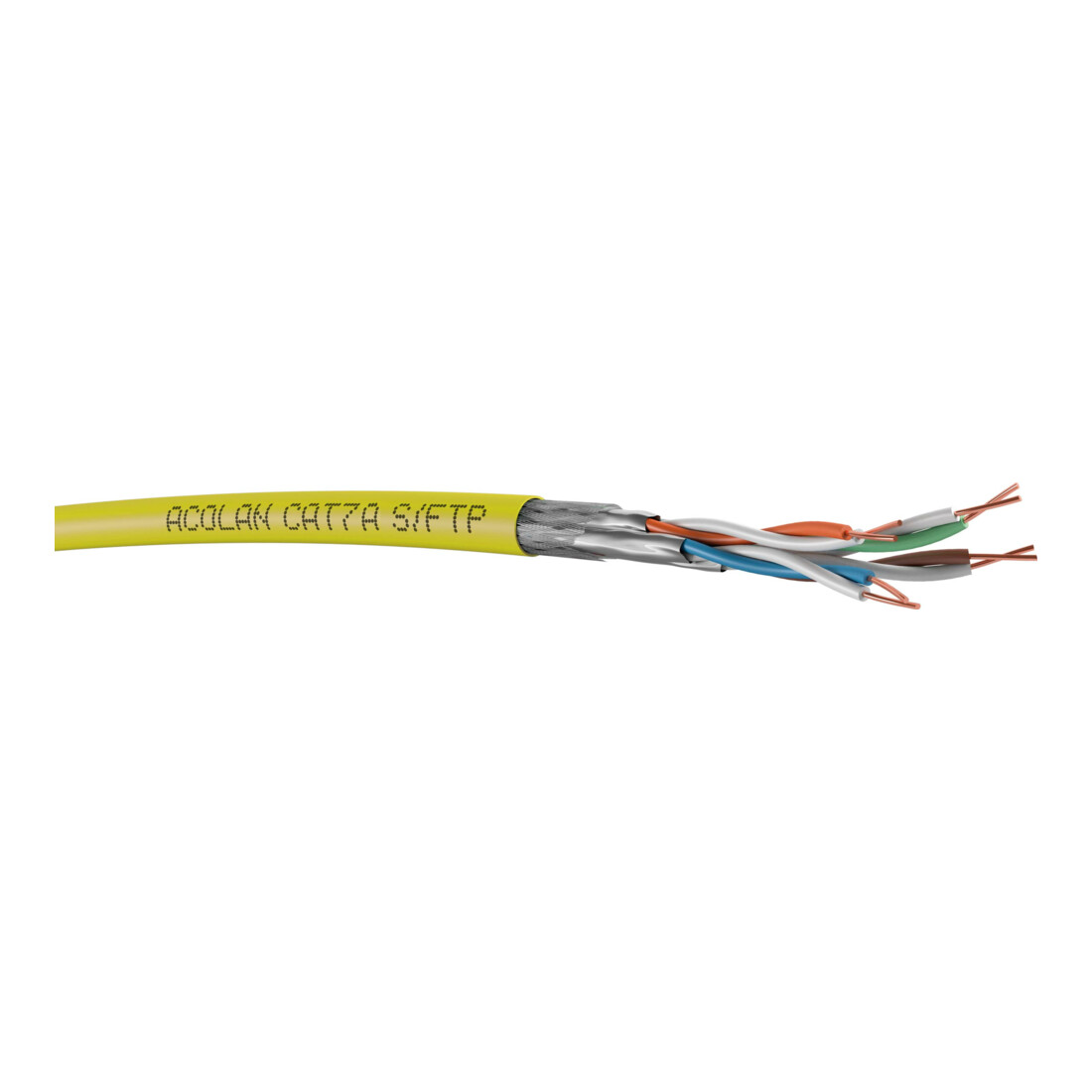 Acome ACOLAN 1500SFS Cat.7A jaune 8P S/FTP AWG22 R8482A-Dca-T500