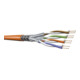 Acome Câble d'installation TN-7000-1 Cat.7 orange 4P S/FTP AWG23