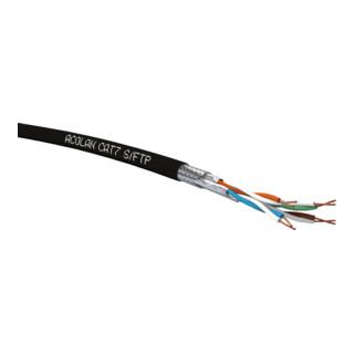 Acome Installationskabel ACOLAN1000 SF-S Kat.7 4x2xAWG26 schwarz